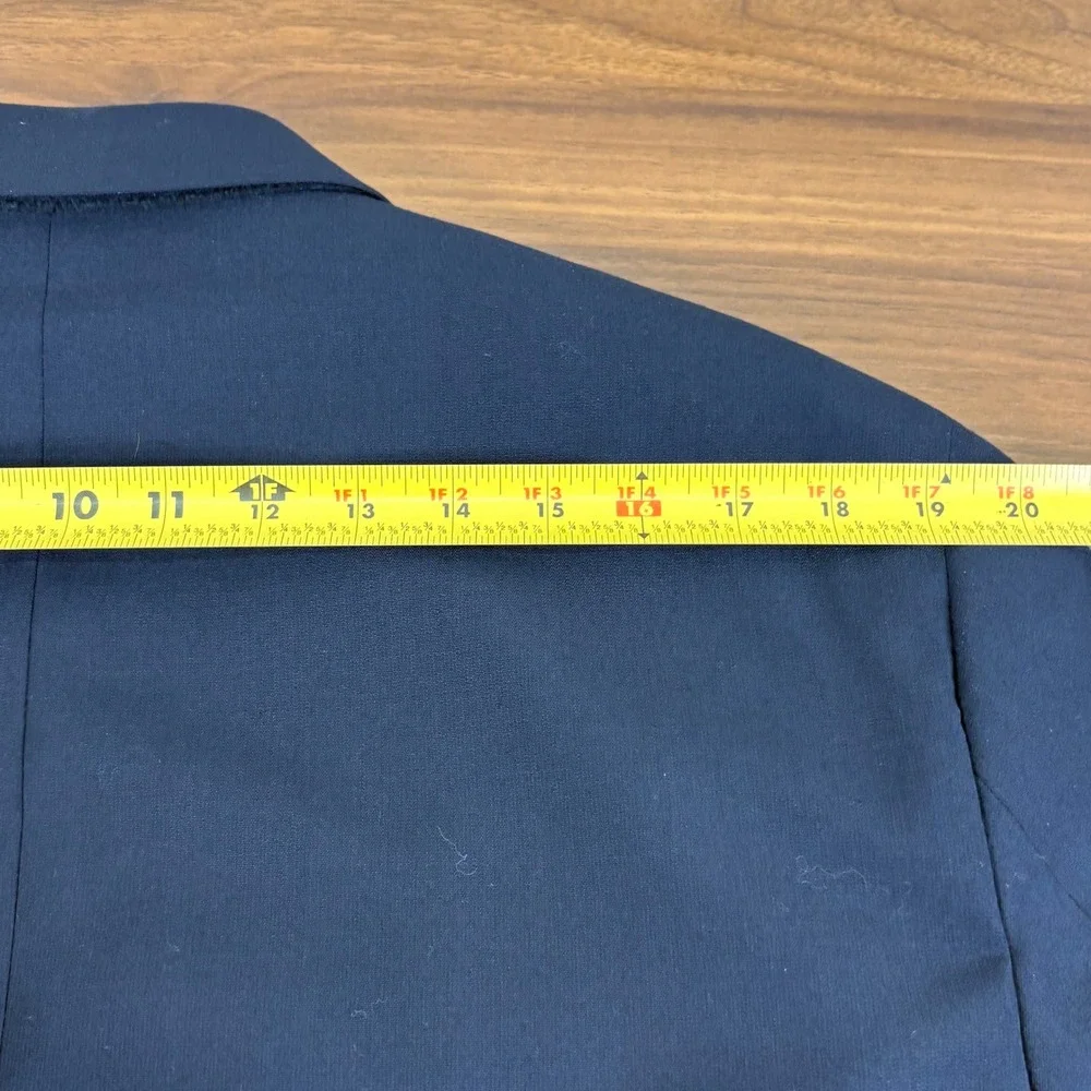 Pronto Uomo Navy Wool Blend Blazer Suit Jacket 44‎ Long Mens